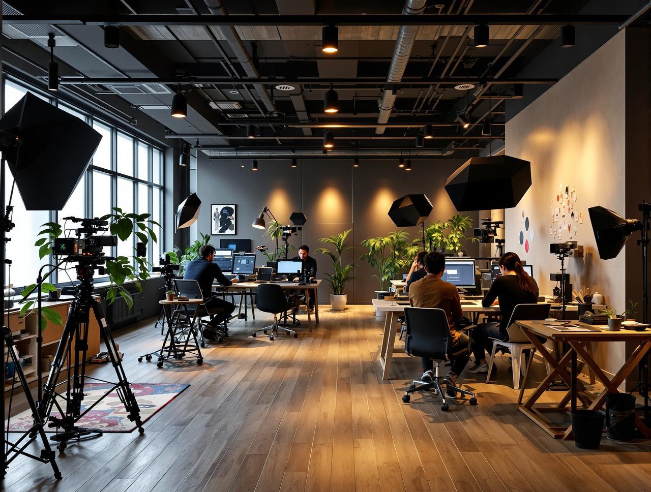 蓝莓视频传媒公司办公环境